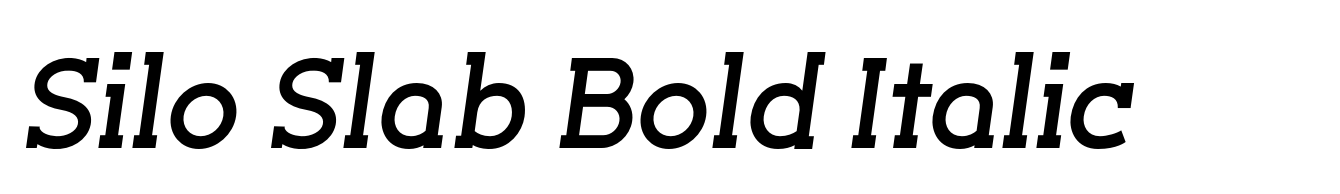 Silo Slab Bold Italic
